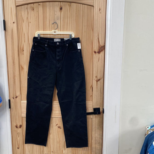 MENS EVERLANE BLACK DENIM JEANS 32 LONG NWT