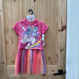 GIRLS JOJO SIWA 2PC SET PINK/ORANGE/PURPLE/RED 7/8 NWT