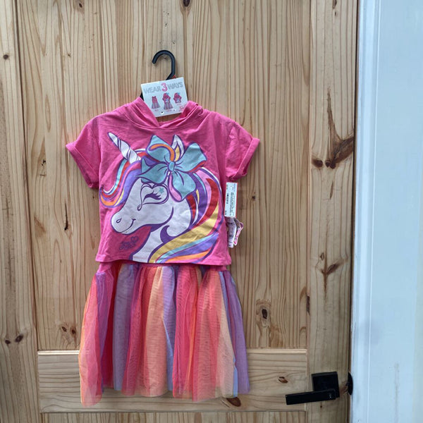 GIRLS JOJO SIWA 2PC SET PINK/ORANGE/PURPLE/RED 7/8 NWT