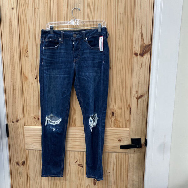 WOMENS AMERICAN EAGLE DK DENIM JEANS 4 REGULAR