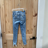 WOMENS AMERICAN EAGLE DENIM DIST. JEANS 0 SHORT