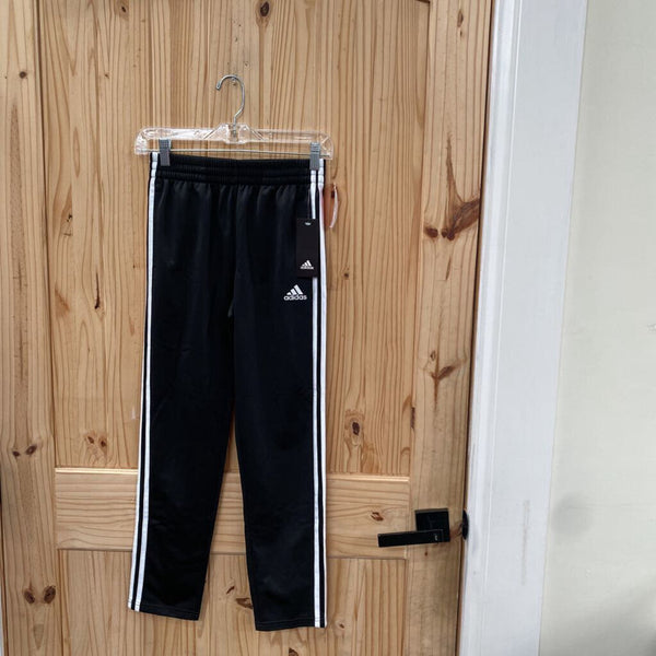 BOYS ADIDAS JOGGERS BLK/WHITE M 10/12 NWT
