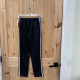 BOYS ADIDAS JOGGERS BLK/WHITE M 10/12 NWT