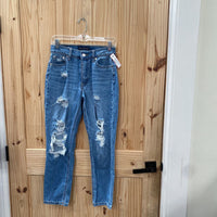 WOMENS AEROPOSTALE DENIM DIST. JEANS 0
