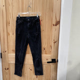 WOMENS AEROPOSTALE BLK DENIM DIST. JEANS 2R