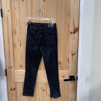 WOMENS AEROPOSTALE BLK DENIM DIST. JEANS 2R