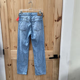 WOMENS AEROPOSTALE LT DENIM DIST. JEANS 4 REGULAR