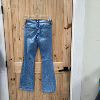 WOMENS AEROPOSTALE LT DENIM DIST JEANS 0 REGULAR