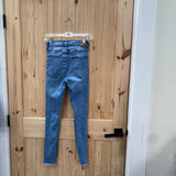 WOMENS AEROPOSTALE LT DENIM DIST. JEANS 4