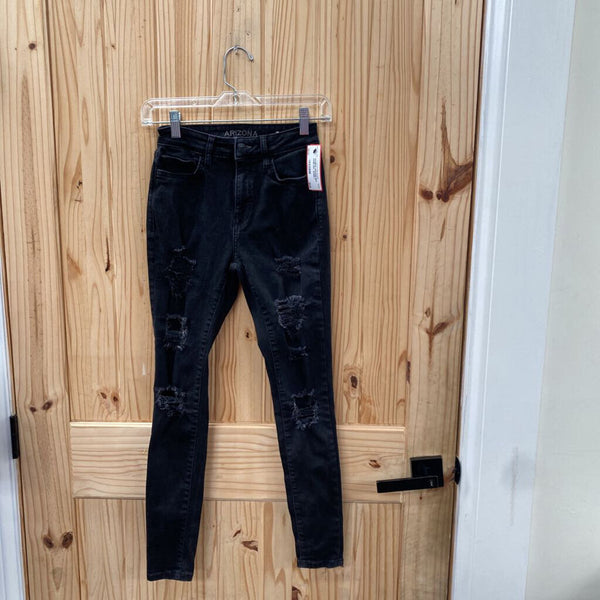 WOMENS ARIZONA BLK DENIM DIST. JEANS 3