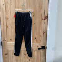 BOYS ADIDAS JOGGERS BLK/WHITE M 10/12