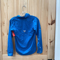 BOYS COLUMBIA LS CYAN SHIRT M 10/12