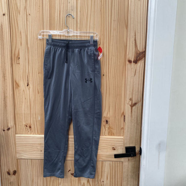 BOYS UNDER ARMOUR PANTS GREY/BLK YMD 10