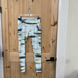 WOMENS DSG LEGGINGS AQUA/GREEN/YELLOW M NWT