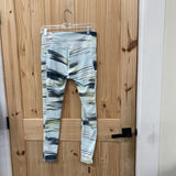 WOMENS DSG LEGGINGS AQUA/GREEN/YELLOW M NWT