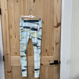 WOMENS DSG LEGGINGS AQUA/GREEN/YELLOW S NWT