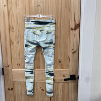WOMENS DSG LEGGINGS AQUA/GREEN/YELLOW S NWT