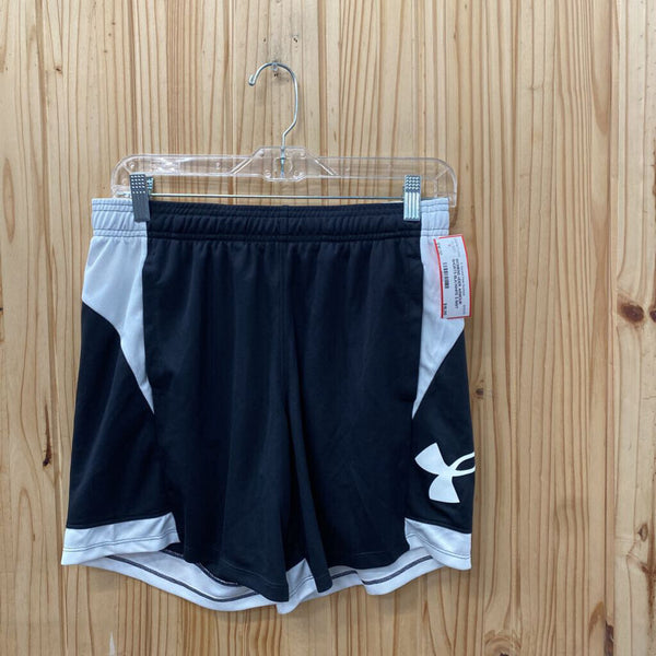WOMENS UDER ARMOUR SHORTS BLK/WHITE S NWT