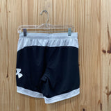 WOMENS UDER ARMOUR SHORTS BLK/WHITE S NWT