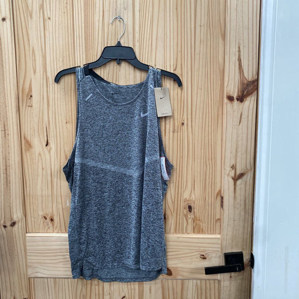 MENS NIKE TANK GREY/WHITE L NWT