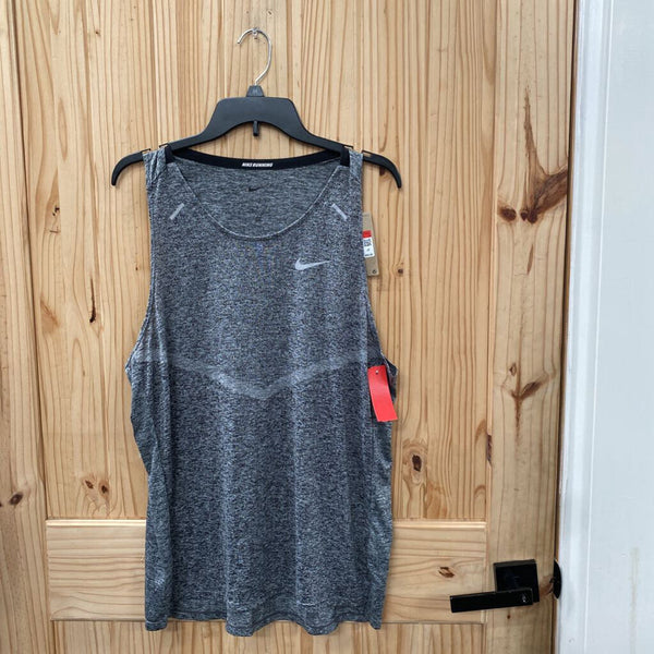 MENS NIKE TANK GREY/WHITE L NWT