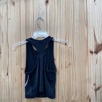 GIRLS NIKE DANCE TANK BLK/WHITE L 10/12 NWT