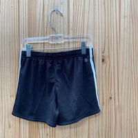 GIRLS ADIDAS BLK/WHITE SHORTS S 7/8 NWT