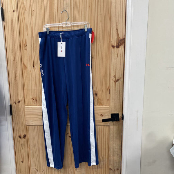 MENS USA BLUE/WHITE JOGGERS XL NWT