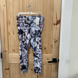 WOMENS CALIA HIGH-RISE LEGINGS BLK/WHITE/LILAC XXL NWT