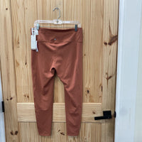 WOMENS CALIA HIGH-RISE LEGGINGS RUST L NWT