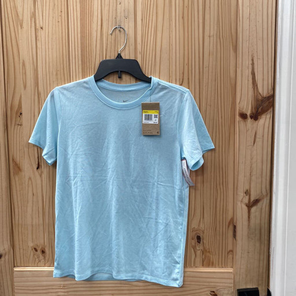 WOMENS NIKE SKY BLUE/WHITE SHIRT S NWT