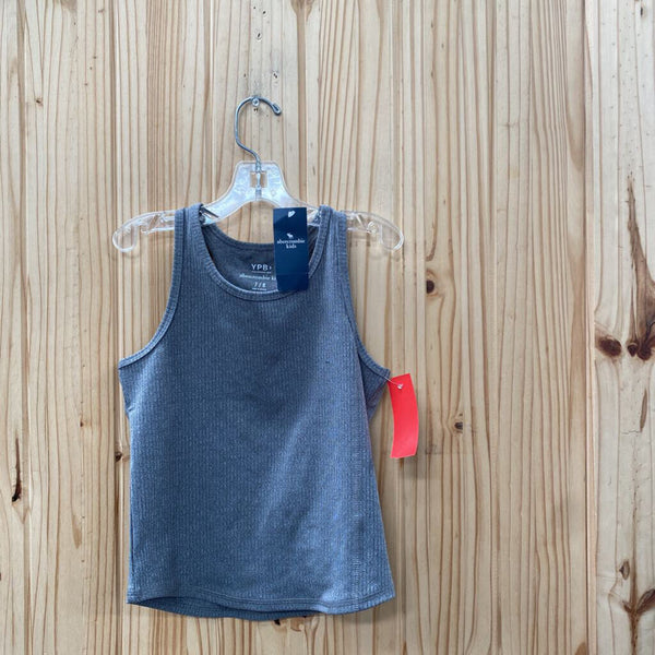 GIRLS ABERCROMBIE KIDS GREY TANK 7/8 NWT