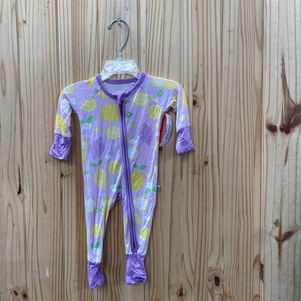 GIRLS KIKI+LULU LILAC SLEEPER W/LEMONS NEWBORN