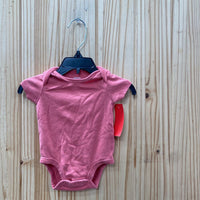 GIRLS CARTERS DK CORAL ONESIE 3M