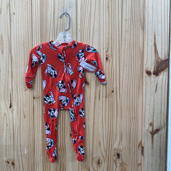 GIRLS DISNEY MINNIE MOUSE SLEEPER RED 0/3M