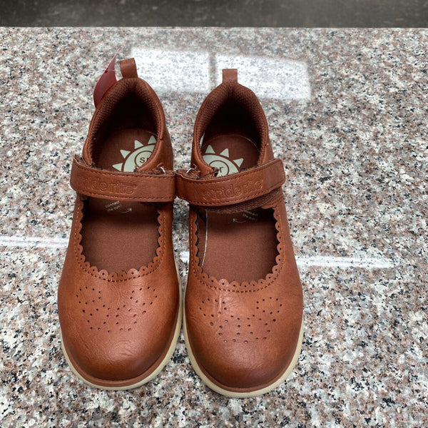 GIRLS STRIDE RITE DK CHESTNUT CASUAL SHOES 12M