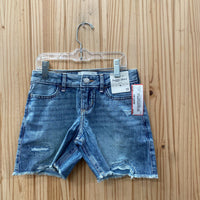 GIRLS ABERCROMBIE KIDS LT DENIM SHORTS 5/6 NWT