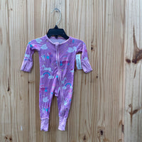 GIRLS LITTLE SLEEPIES LT PURPLE SLEEPER NEWBORN