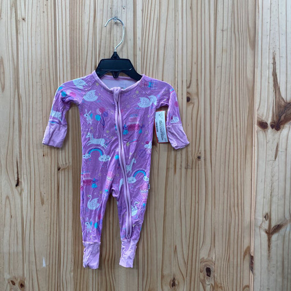 GIRLS LITTLE SLEEPIES LT PURPLE SLEEPER NEWBORN
