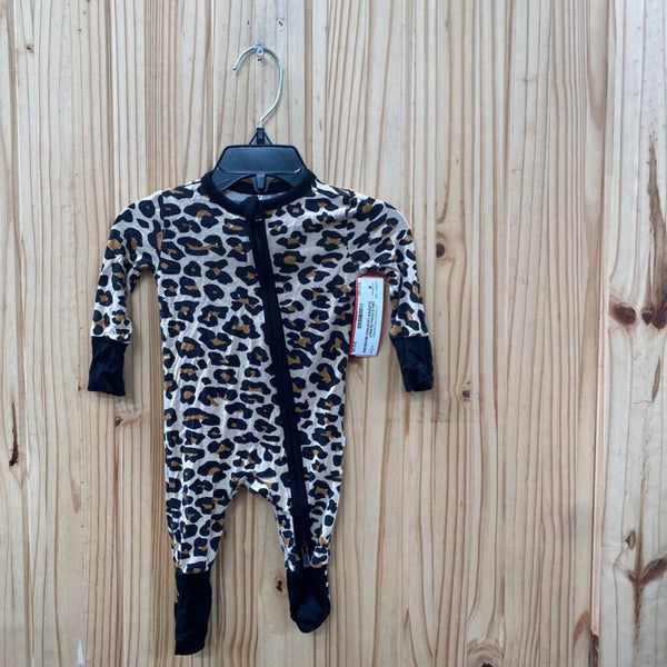 GIRLS POSH PEANUT SLEEPER LEOPARD NEWBORN