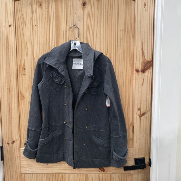 WOMENS HURLEY GREY COAT S
