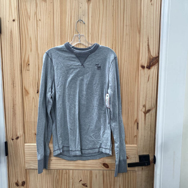 MENS ABERCROMBIE & FITCH GREY LS SHIRT L