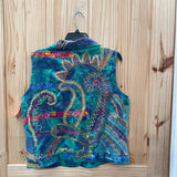 WOMENS CHICOS GREEN/MULTI COLOR VEST 2