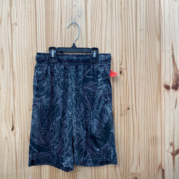 BOYS NIKE SHORTS BLK/WHITE M 10