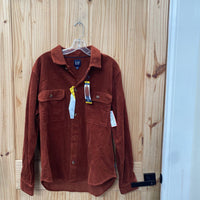 MENS GAP CORDUROY SHIRT RUST M NWT