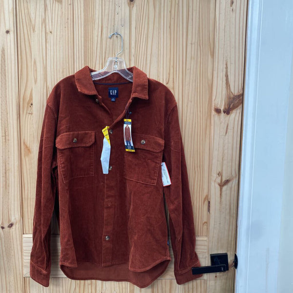 MENS GAP CORDUROY SHIRT RUST M NWT