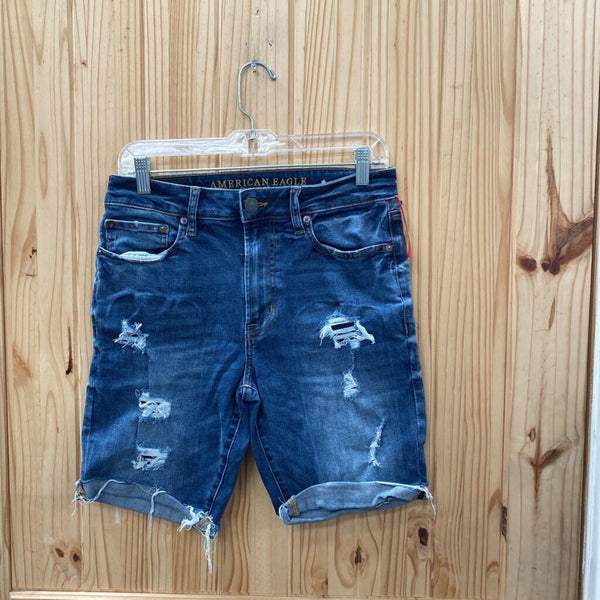 MENS AMERICAN EAGLE DENIM DIST. JEAN SHORTS 30