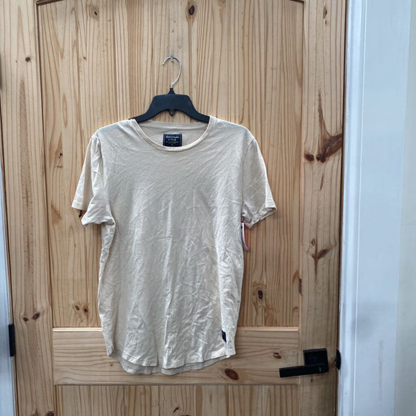 MENS ABERCROMBIE & FITCH TAUPE T-SHIRT M