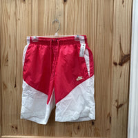 MENS NIKE SHORTS DK PINK/WHITE S