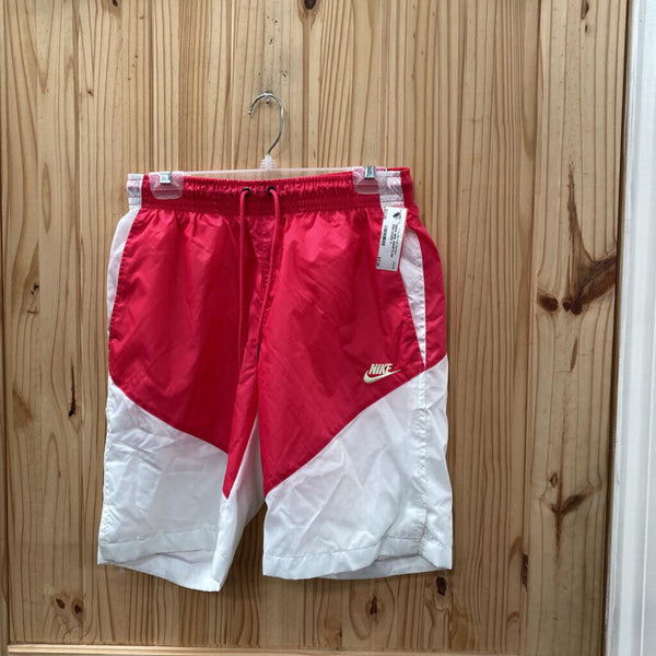 MENS NIKE SHORTS DK PINK/WHITE S